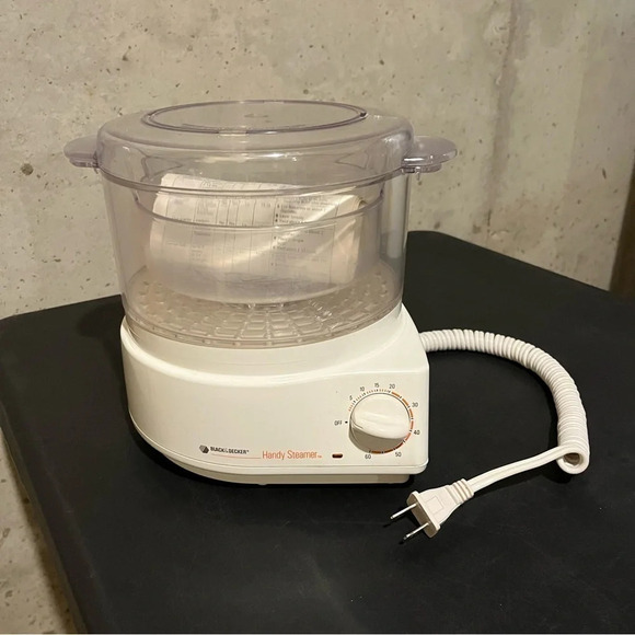 Black & Decker Handy Steamer HS80 Rice & Vegetable Steamer Tested And Working - Picture 1 of 12